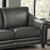 Belfast Top Grain Leather Loveseat B2705P211694