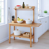 Outdoor Garden Potting Bench Table with Folding Pallet, Wooden Horticulture Planting Worstation with 24967245