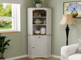 68" Tall Corner Cabinet, Freestanding Corner Storage Cabinet with 1 Door, 1 drawer and a Adjustable W282P442195