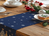 Christmas Table Runner 13x72 Inch, Xmas Trees Snowflakes Holiday Decorative Farmhouse Table 23592970