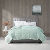 Lightweight Down Alternative Blanket with Satin Trim B03598493