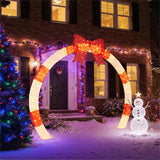10.4ft LED Christmas Arch - Red Bow, for Garden/Porch/Commercial Spaces 20049887