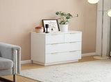 White P2 Particle Board and Density Board Wavy Pattern Drawer Front Three-Level Four-Drawer Bedside 33325680
