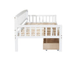 Twin-size Pine Wood Daybed with two Storage Drawers, Sofa Bed with Bed Platform of 10 Support W504P181787