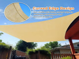 12'X16' Beige HDPE sunshade sail 52923283