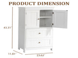 White MDF with vertical stripes, 60*30*110cm, 2 drawers, 2 doors, bathroom vanity 61168409