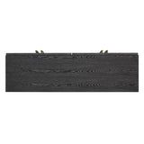TREXM 54" Retro Buffet Cabinet with Storage, 4-Door Vintage Fluted Sideboard Cabinet with Adjustable N715P289209B
