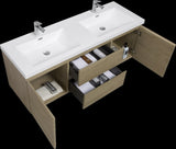 60" Floating Bathroom Vanity with Sink, Modern Wall-Mounted Bathroom Storage Vanity Cabinet with W1573P152706