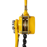 Lever Chain Hoist 1 1/2 Ton 3300LBS Capacity 5 FT Chain Come Along with Heavy Duty Hooks Ratchet W46557619