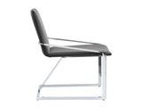 Zlatan Gray Velvet & Chrome Finish Side Chair B2726P343789
