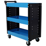 3 Tier Rolling Tool Cart on Wheels,Heavy Duty Utility Tool Cart with Pegboard for Repair Shop, W465P146341