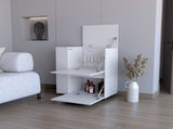 White 2-Cabinet Bar Cart B062P175067