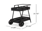REX BAR CART 71521.00BLK
