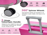Luggage Set 3 Piece, Lightweight Durable ABS Suitcases with Spinner Wheels and TSA Lock, Carry-on & 25545007