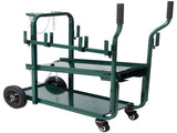 Heavy Duty 2-Tier Rolling Welding Cart Portable Storage Trolley with Wheels for MIG TIG ARC W465P409164