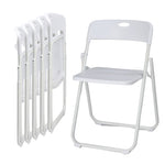 ZUN 6 Pack Plastic Folding Chairs, Stackable Commercial Chairs, Portable Event Seats Indoor Outdoor for 67952361