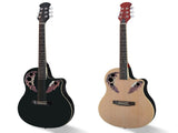 41 inch Cutawary Round Back Acoustic Guitar Spruce Top Grape Hole Black 53570421