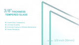 56 to 60 in. W x 76 in. H Double Sliding Frameless Soft-Close Shower Door with Premium 3/8 Inch W1573126510