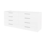 8 Drawer Double Dresser for Bedroom, Wide Storage Cabinet for Living Room Home Entryway, White 35563214