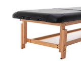 HENGMIGN Stationary Massage Table Treatment Clincal Beauty Bed /PU Spa Bed,Black W21236007