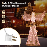 5-foot Christmas angel with 100 warm white lights 93944795