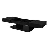 41.3''-76.7'' Extendable Coffee Table, Efficient Central Coffee Table with Multiple Storage 14901524