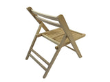 Furniture Slatted Wood Folding Special Event Chair - Wood, Set of 4, FOLDING CHAIR, FOLDABLE STYLE 51286752