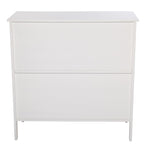 ZUN FCH Transparent Double Door Side Cabinet White 44876940