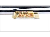 32" Floor Shift Tilt Manual Steering Column w/ 9 Hole Wheel Adapter Key Chrome 22274158
