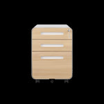 ZUN 3 Drawer Mobile File Cabinet Under Desk Office,Simple Style Versatile Storage Cabinet for 54017487