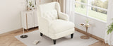 Upholstered Accent Chair Tufted Armchair for Living Room and Bedroom, Beige N763P193158A
