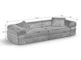 Convertible Sofa Bed Couch,80 Inch Boneless Couches for Living Room,Folding Sleeper Sofa Bed Queen W3396P483183