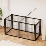 ZUN Dog Crate 47.2" Dog Kennel for Small Medium Dogs, Puppy Dog Playpen with Top, Pet Cage, Indoor, W1162P245311