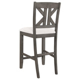 Barn Grey and Light Khaki Counter Height Stool B062P153498