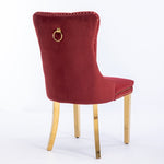 ZUN Nikki Collection Modern, High-end Tufted Solid Wood Contemporary Velvet Upholstered Dining Chair W1143P151484