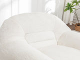 Bean Bag Chair, Comfy Bean Bag Sofa with Back Support, Faux Fur Bean Bag Chair for Adults and Kids, 34209376