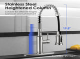 Kitchen Faucet - Spring Kitchen Sink Faucet with 3 Modes Pull Down Sprayer, Single Handle&Deck Plate 12338848