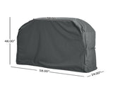 SHIELD PATIO OUTDOOR BBQ GRILL COVER, DARK GRAY N775P230628G