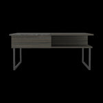 ZUN Atlanta Lift Top Coffee Table, One Shelf, Carbon Espresso / Onyx B097132904