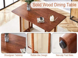 Chinese country retro solid wood table, simple modern imitation rattan table, wooden W1151P154595