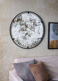 D31.5x0.5" Theodor Mirror with industrial design Round Mirror with Metal Frame for Wall Decor & W2078124323