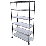 ZUN 6 Tier 6000lbs Capacity NSF Metal Shelf Wire Shelving Unit, Heavy Duty Adjustable Storage Rack with W465142127