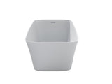 47 Inch Solid Surface Soaking Bathtub - Deep Soak Freestanding Tub T3785P353972