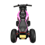 ZUN 12V Three-wheel Ride On Motorcycle, Kids Electric Motorbike with Horns, LED Lights, Gift for Kids W2181P196001