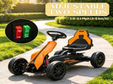 12V Electric Go Kart for Kids - Vibrant Orange Edition with Full Adjustable Speed System, 25735402