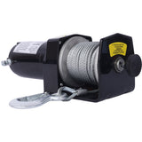 2000lb 12V ATV/UTV Electric, Off-Road Waterproof Steel Cable for ATV UTV Towing Trailer W465127127