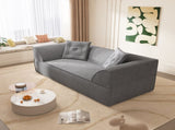 3-in-1 Convertible Sofa Bed, 79.5" Modern Deep Seat Couch with 2 Pillows, 3-Seater Sofa, Sparkling W3219P369308