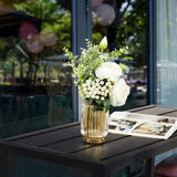 40" Outdoor Bar Table with Wheels, Rectangle Narrow Counter Height Table, Ideal Bar Height Table for 47648953