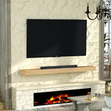 Fireplace Mantel, 60" Wood Floating Fireplace Shelf, Wall Mounted Handcrafted Wood Brack, Mantels 33648636