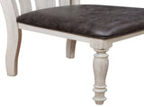 Arch Weathered Oak Turned Leg Dining Chair Set of 2 T2574P164582